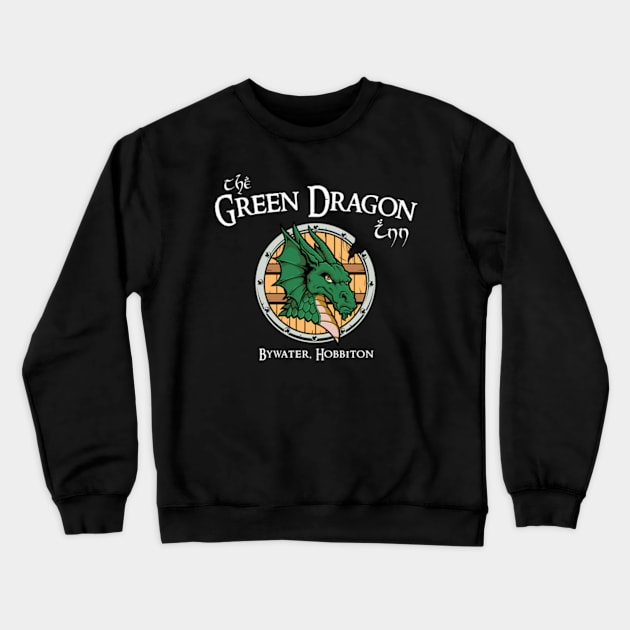 Dragon Inn (Black Print) Crewneck Sweatshirt by Miskatonic Designs